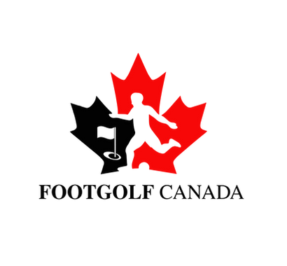 The red and black logo of the Canadian FootGolf Federation.